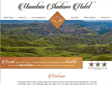 Tablet Screenshot of mountainshadowshotel.co.za